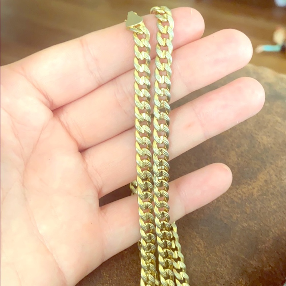 18k solid good chain style necklace